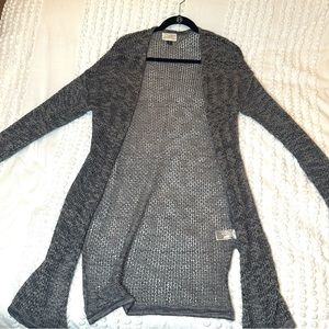 NWOT Universal Threads Open Front Split Hem Cardigan in Grey, Size: M
